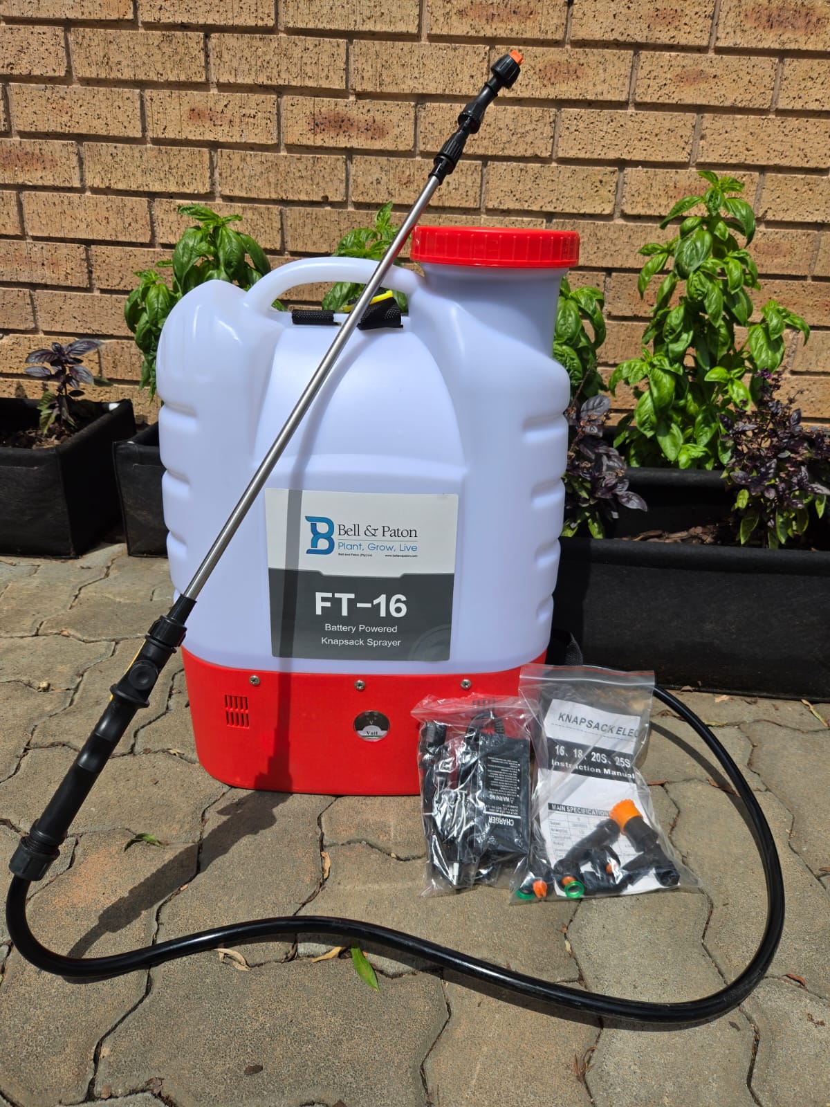 Bell and Paton 16-Litre Electric Knapsack Sprayer