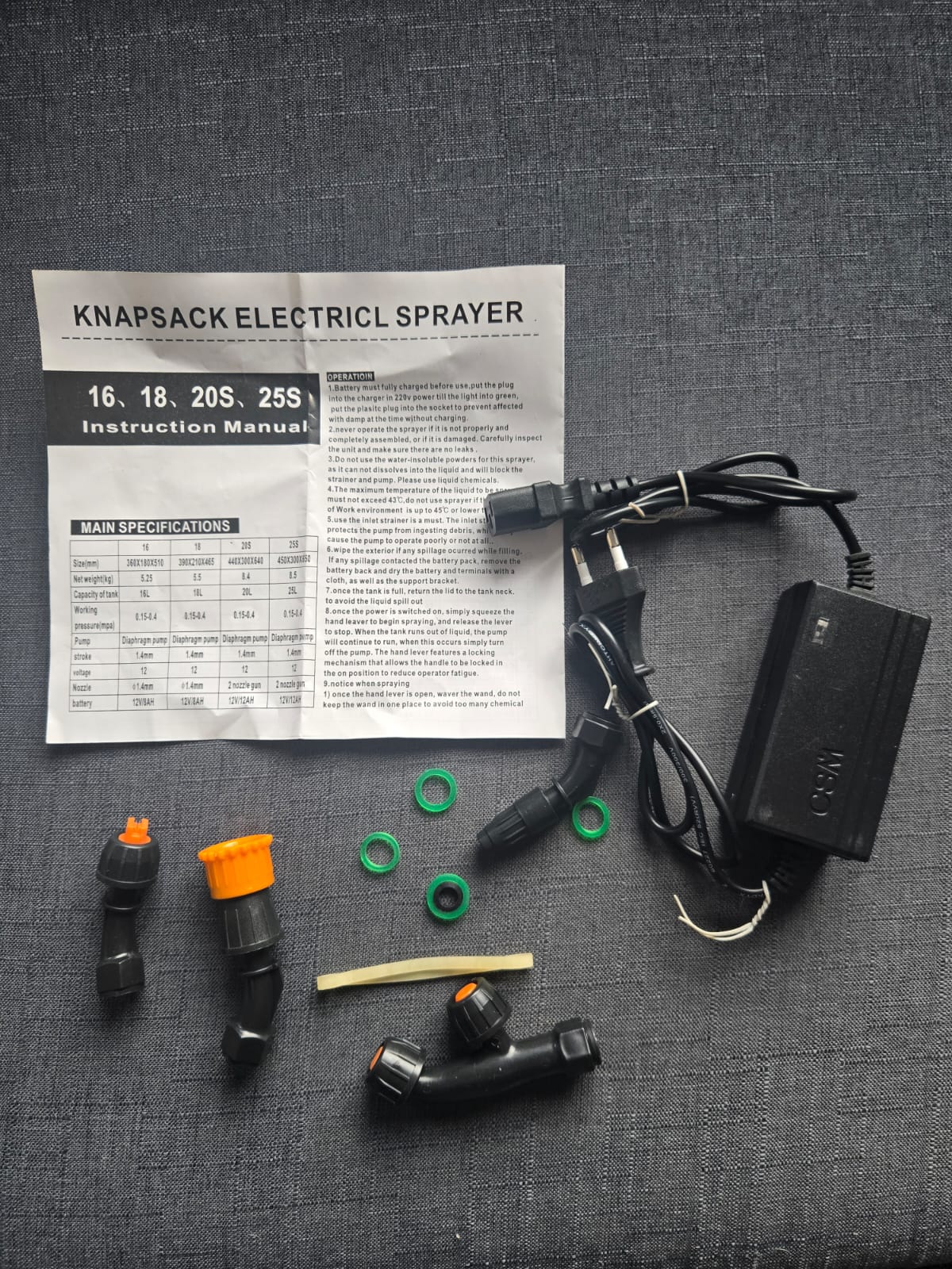 Bell and Paton 16-Litre Electric Knapsack Sprayer