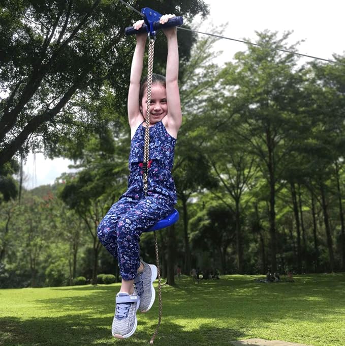 Outdoor Zip Line Kit for Kids -30m