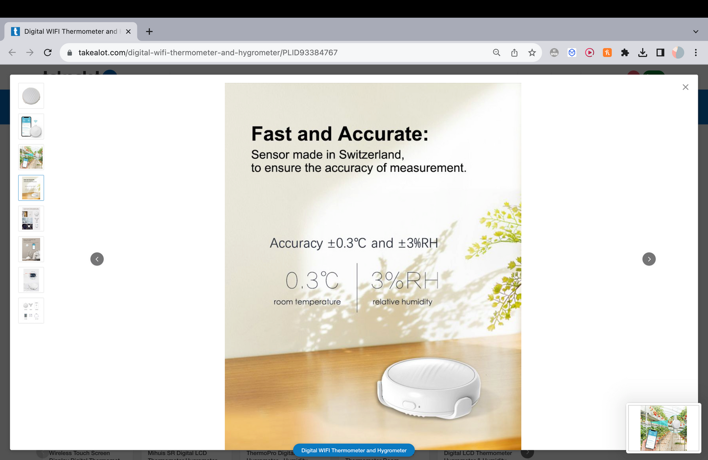 Digital WIFI Thermometer and Hygrometer