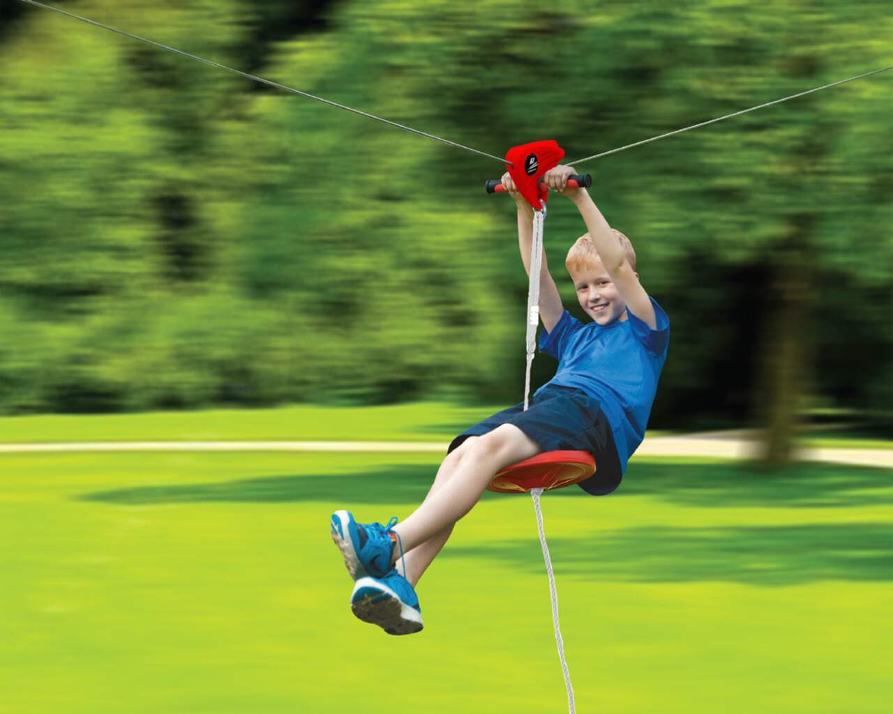 Outdoor Zip Line Kit for Kids -30m