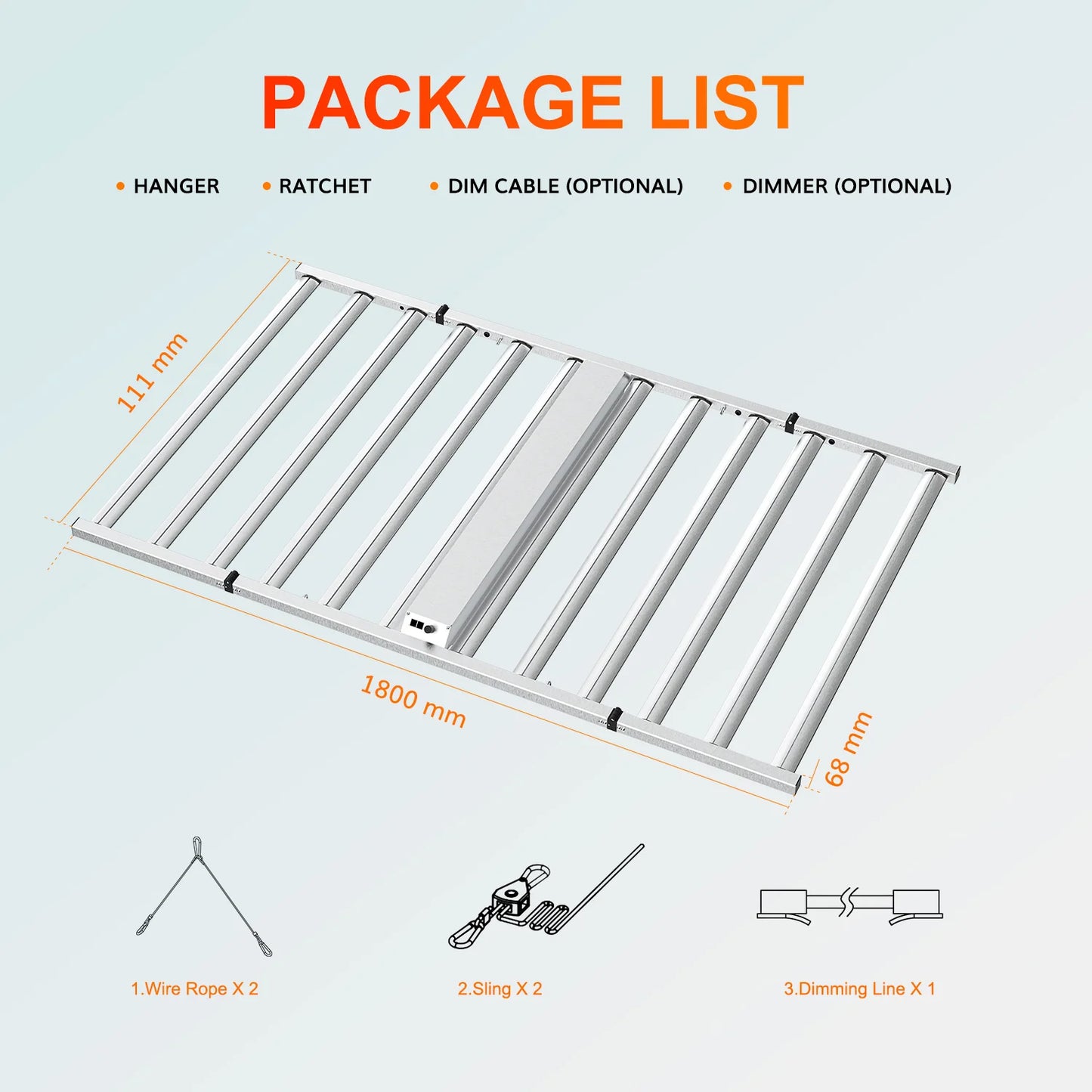 1200W Full Spectrum Samsung 281B Dimmable LED Grow Light (FOLDABLE)