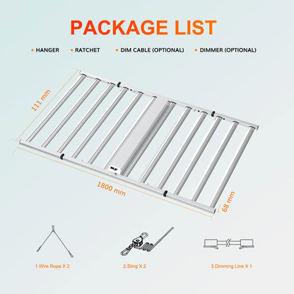 1200W Full Spectrum Samsung 281B Dimmable LED Grow Light (FOLDABLE)