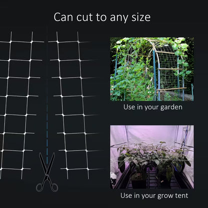Flower Trellis Net – 12.5cm Mesh, 1.25m Wide