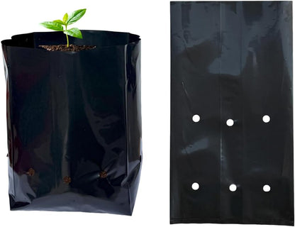 Heavy-Duty Nursery Planting Bags — 100% Virgin Material (Pack of 25)