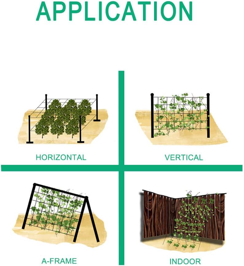 Flower Trellis Net – 12.5cm Mesh, 1.25m Wide