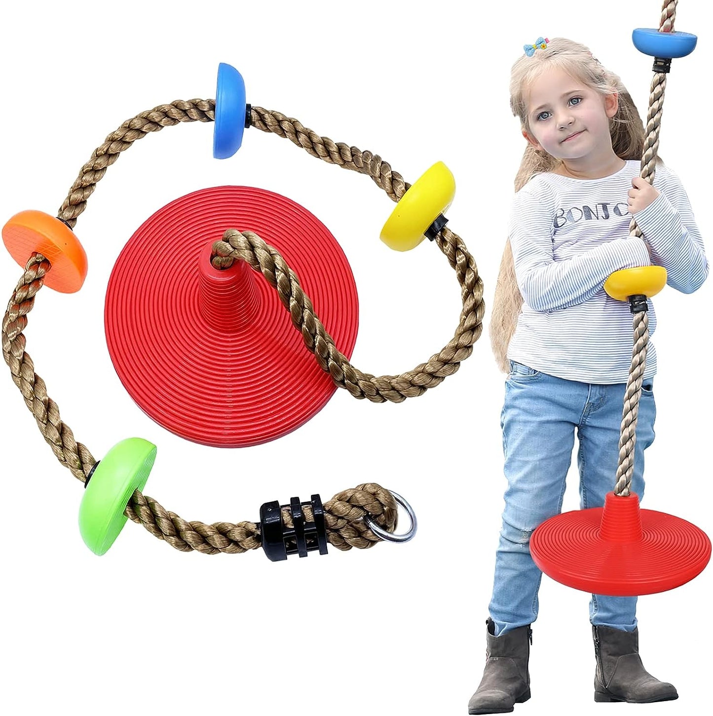 Climbing Swing Rope with Seat for Kids