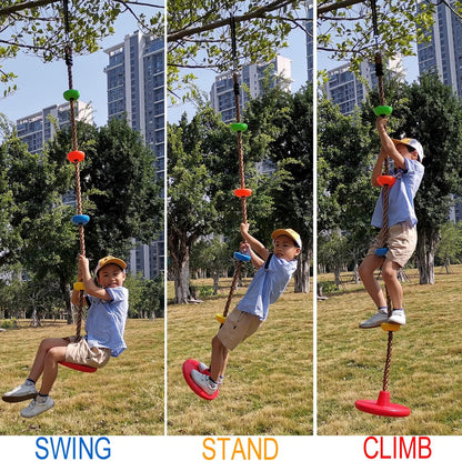Climbing Swing Rope with Seat for Kids