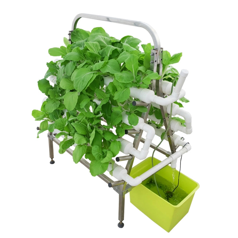Hydroponic Step Down Steel Framed Tiered Growing System - 88 Holes