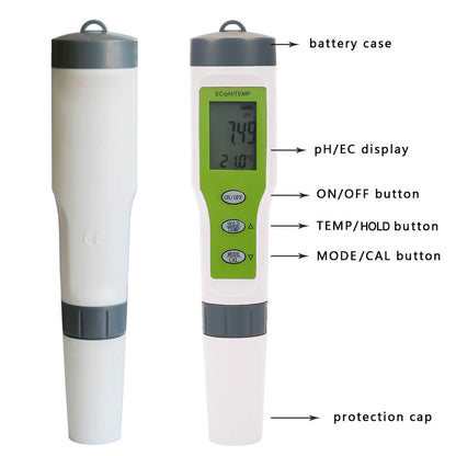 Multi-Function Hydroponic Water Quality Tester