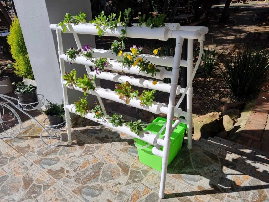 Hydroponic Step Down Tiered Growing System - 72 Holes | High-Yield ...