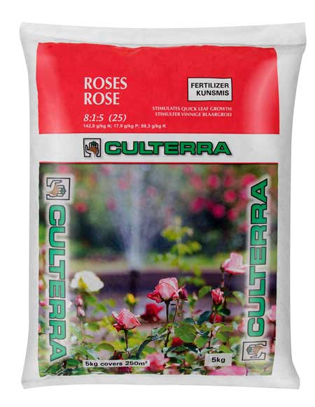 Rose 8:1:5 (25) fertiliser bag