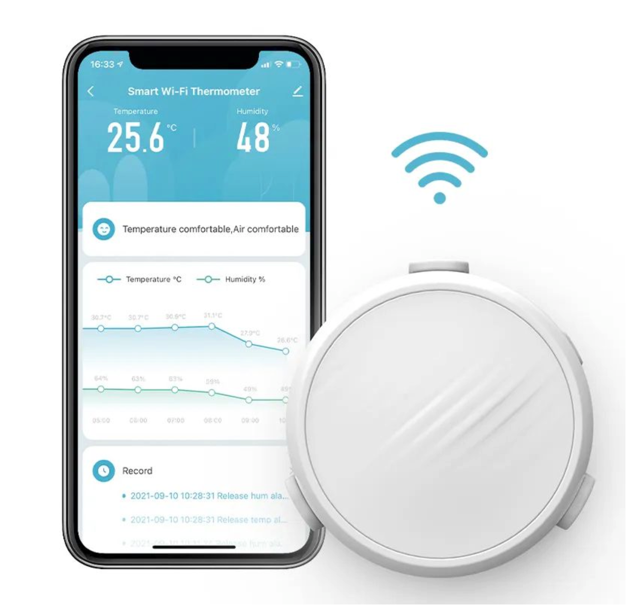 Digital WIFI Thermometer and Hygrometer