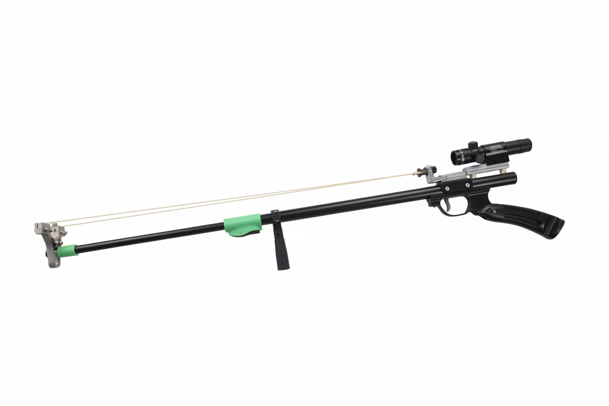 Slingshot Rifle with Powerful Green Dot Laser Sight (Adult Use)