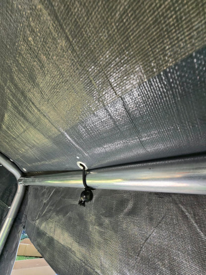 3 × 6m Portable Carport with Removable Sidewalls & Roll-Up Doors – Galvanised Steel Frame