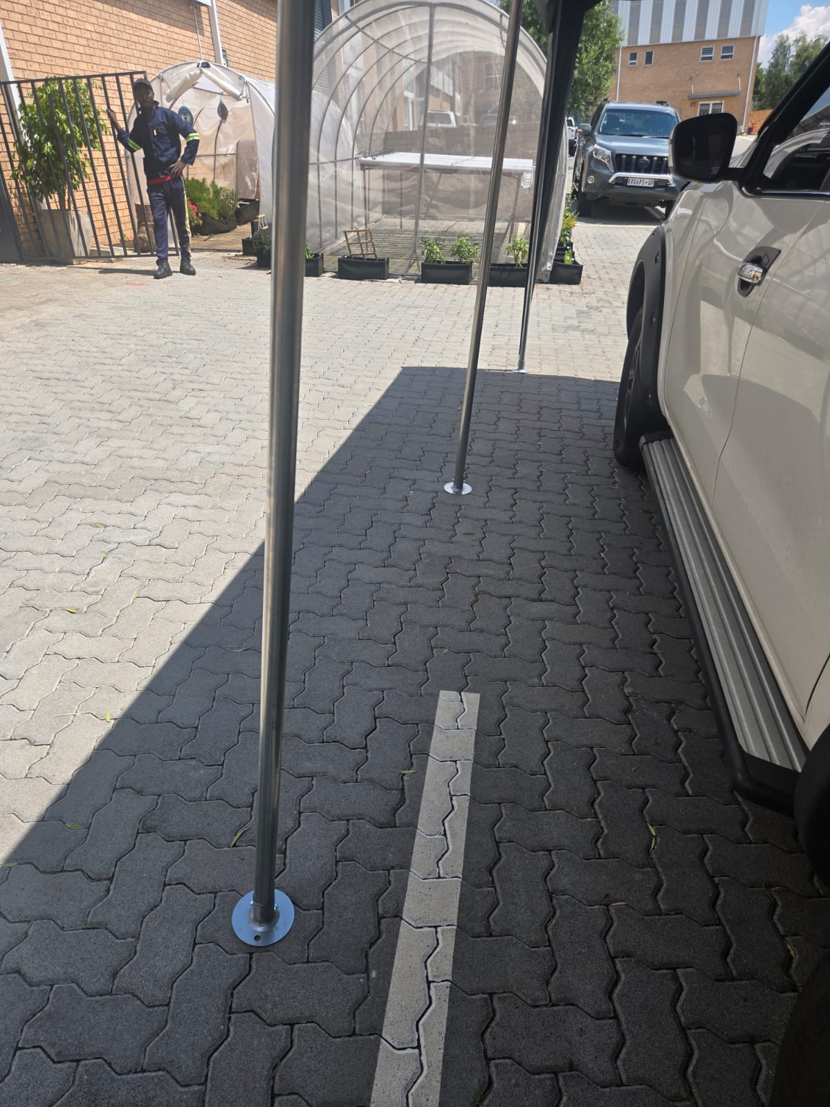 3 × 6m Portable Carport with Removable Sidewalls & Roll-Up Doors – Galvanised Steel Frame