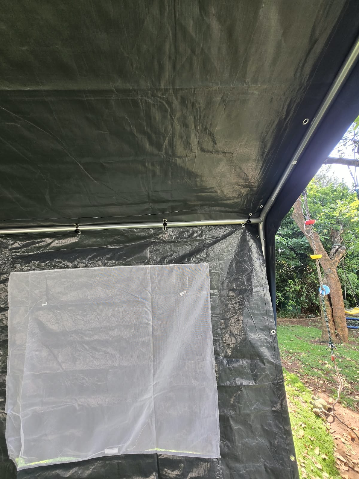 3 × 6m Portable Carport with Removable Sidewalls & Roll-Up Doors – Galvanised Steel Frame