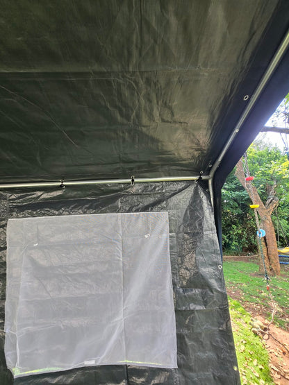 3 × 6m Portable Carport with Removable Sidewalls & Roll-Up Doors – Galvanised Steel Frame