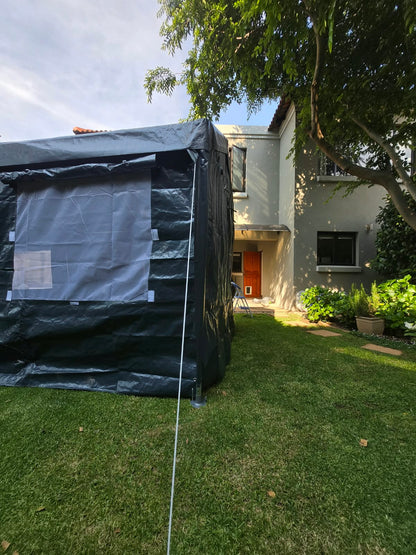 3 × 6m Portable Carport with Removable Sidewalls & Roll-Up Doors – Galvanised Steel Frame