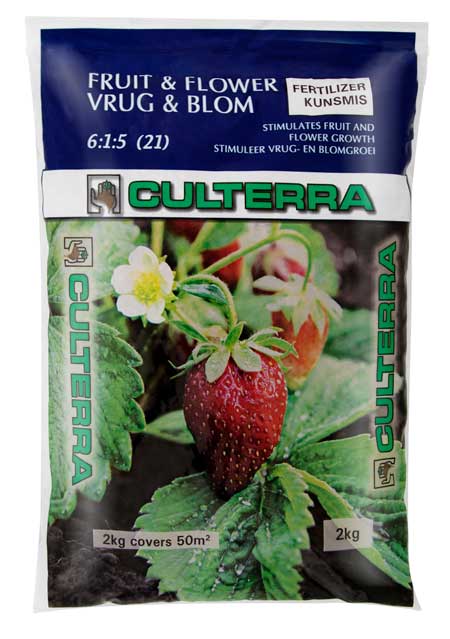 Fruit and Flower 6:1:5 (21) fertiliser bag