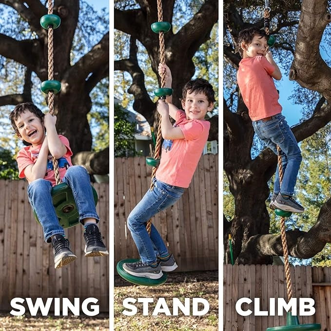 Climbing Swing Rope with Seat for Kids