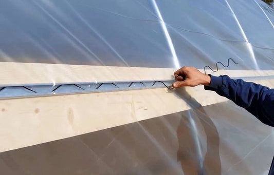 Lockstrip Profile & Wiggle Wire Kit — Greenhouse Plastic & Shade Net Fixing System sold per meter